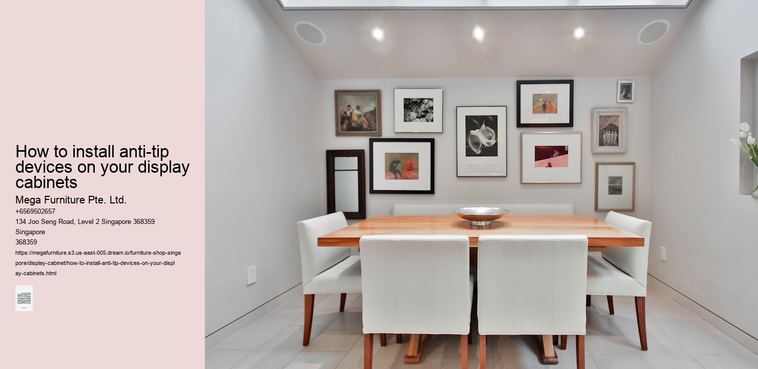 How to install anti-tip devices on your display cabinets