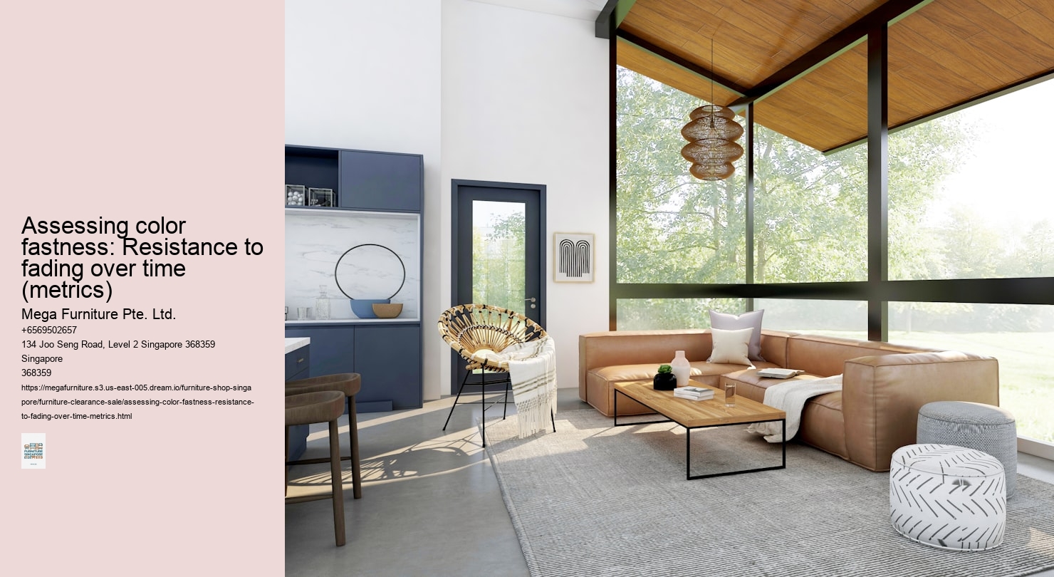Assessing color fastness: Resistance to fading over time (metrics)