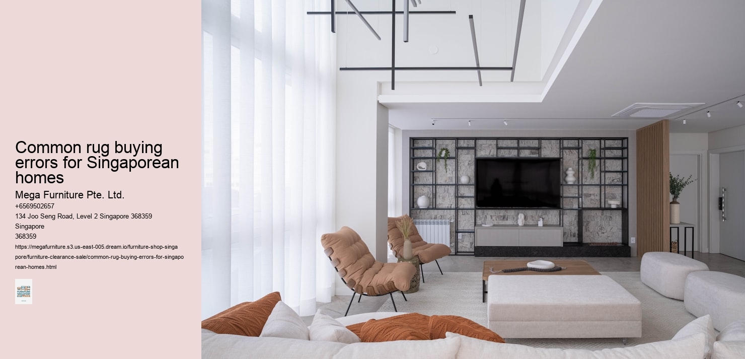 Common rug buying errors for Singaporean homes
