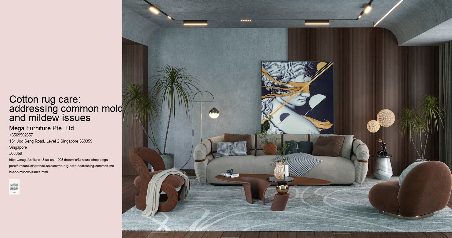 Cotton rug care: addressing common mold and mildew issues
