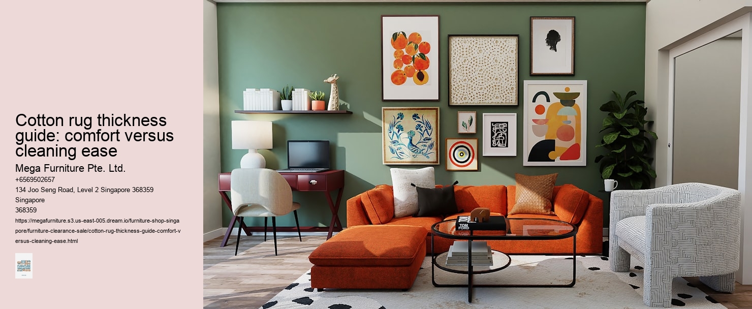 Cotton rug thickness guide: comfort versus cleaning ease