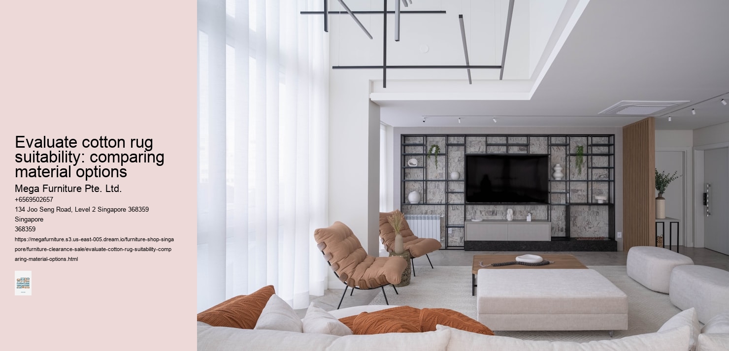 Evaluate cotton rug suitability: comparing material options