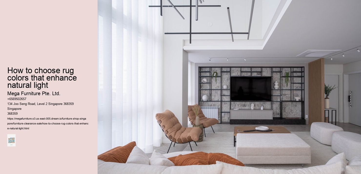 How to choose rug colors that enhance natural light