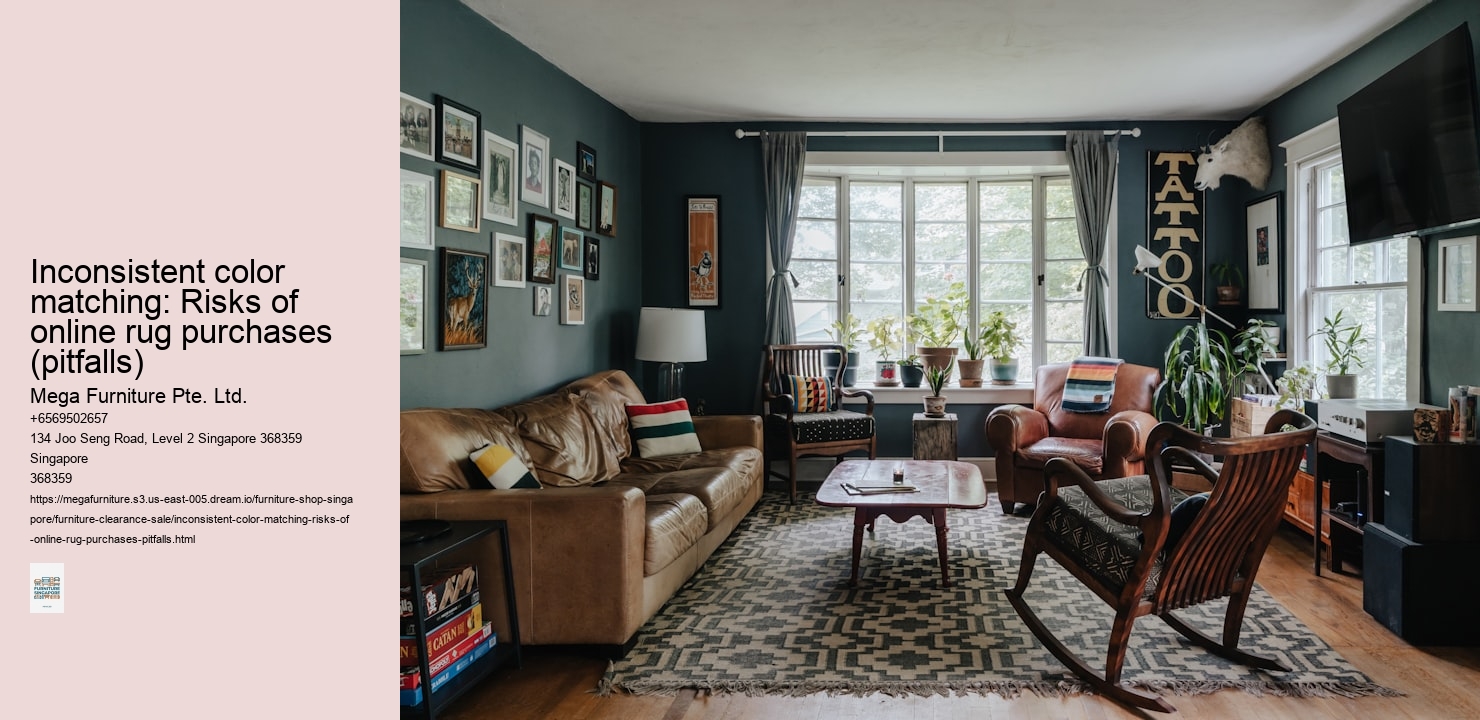 Inconsistent color matching: Risks of online rug purchases (pitfalls)
