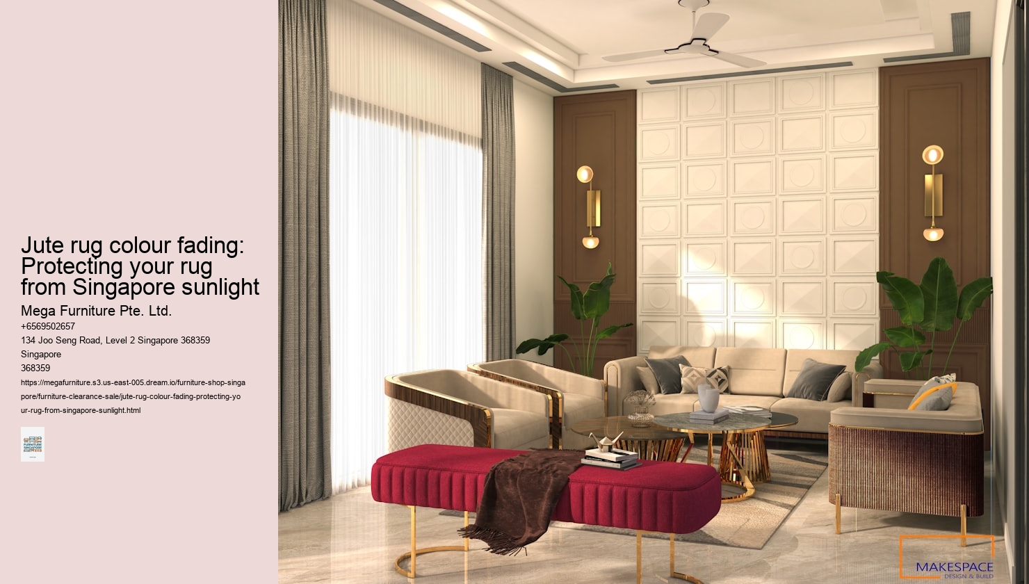 Jute rug colour fading: Protecting your rug from Singapore sunlight