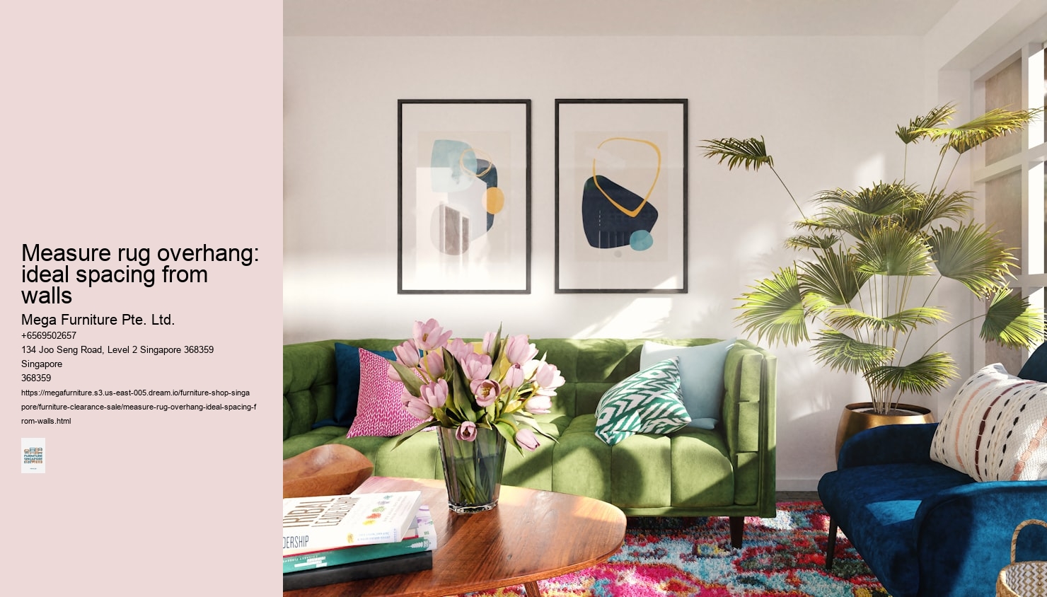 Measure rug overhang: ideal spacing from walls