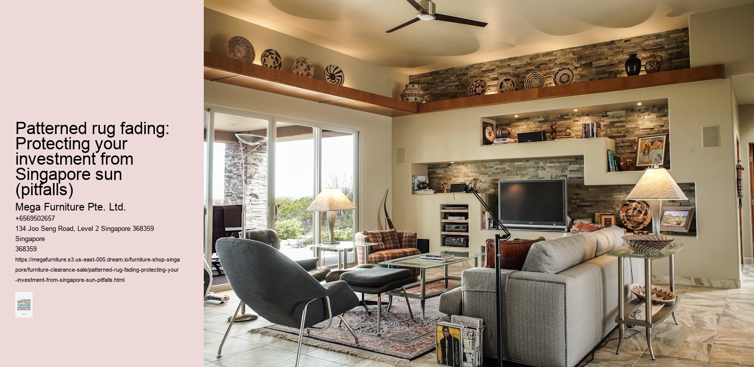 Patterned rug fading: Protecting your investment from Singapore sun (pitfalls)
