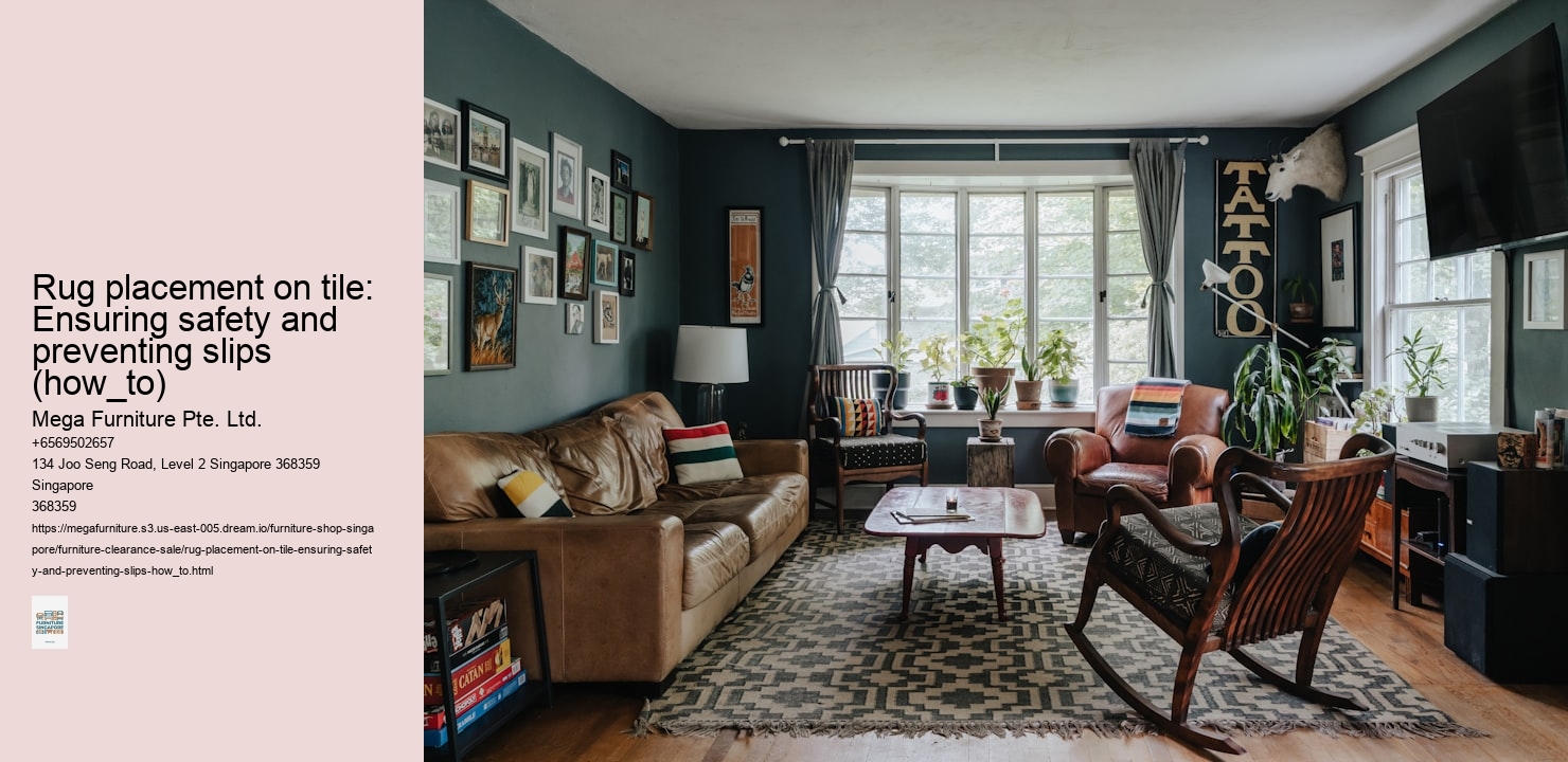 Rug placement on tile: Ensuring safety and preventing slips (how_to)