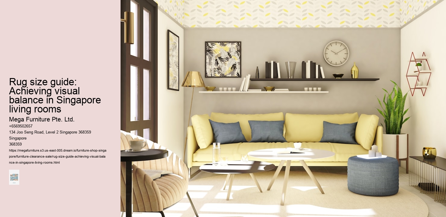 Rug size guide: Achieving visual balance in Singapore living rooms