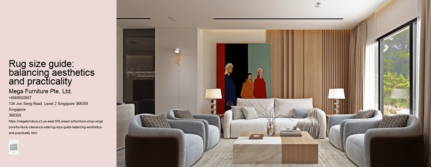 Rug size guide: balancing aesthetics and practicality