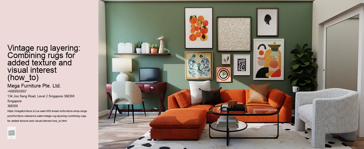 Vintage rug layering: Combining rugs for added texture and visual interest (how_to)