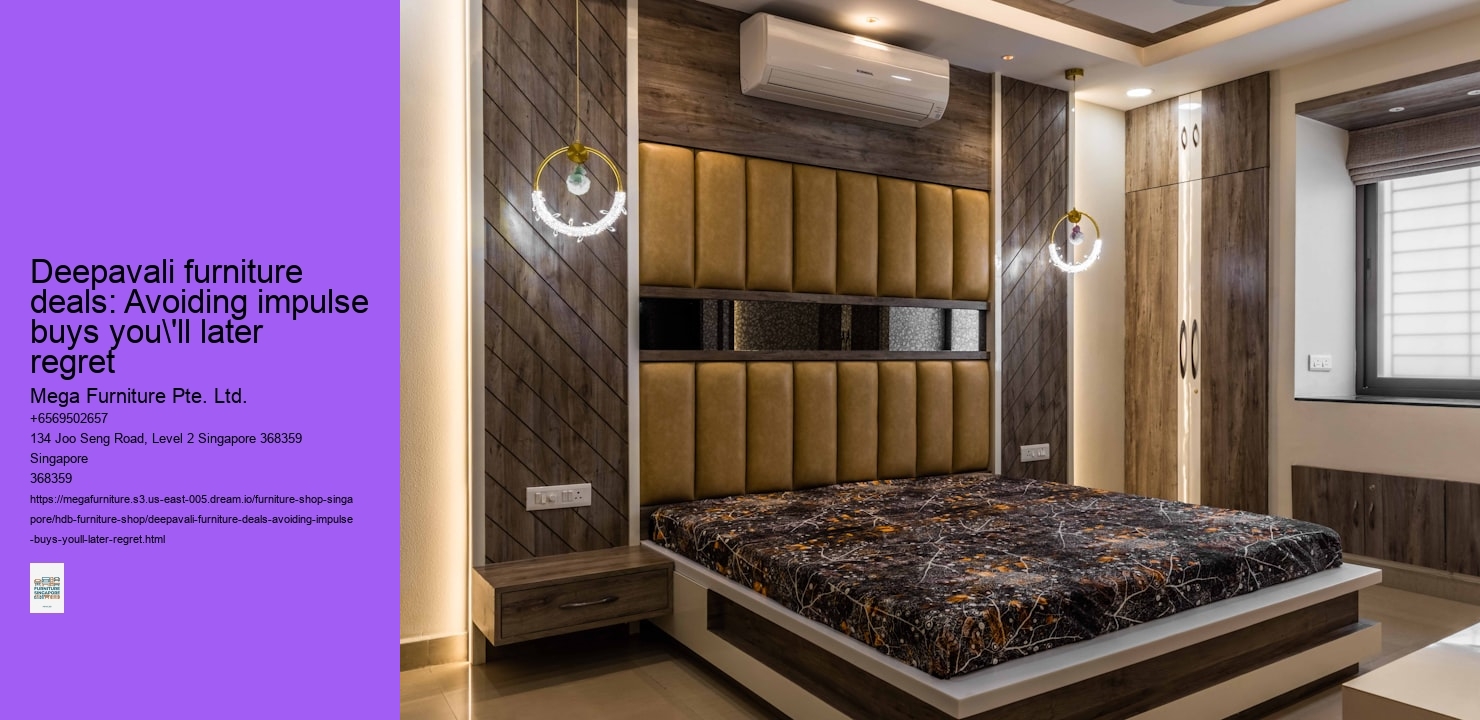 Deepavali furniture deals: Avoiding impulse buys you'll later regret