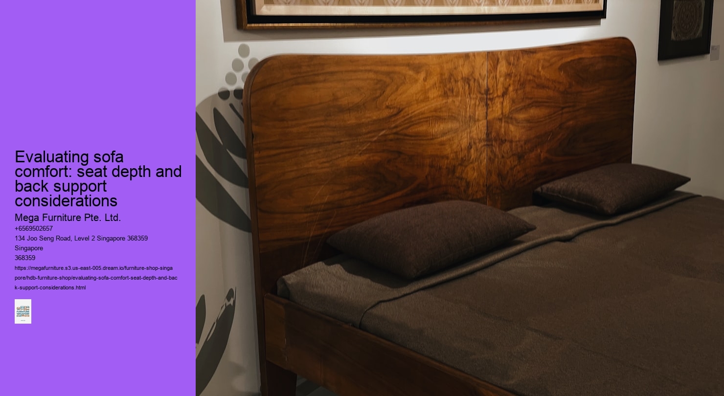 Evaluating sofa comfort: seat depth and back support considerations