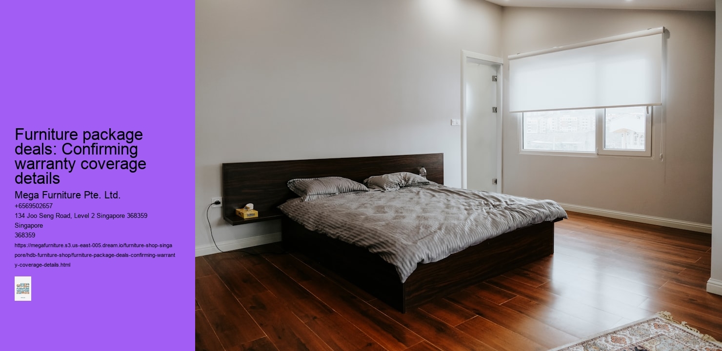 Furniture package deals: Confirming warranty coverage details