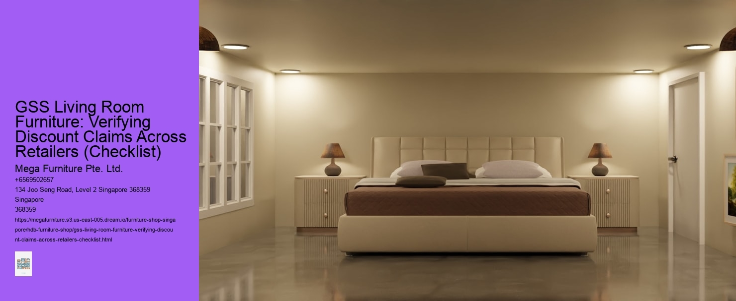 GSS Living Room Furniture: Verifying Discount Claims Across Retailers (Checklist)