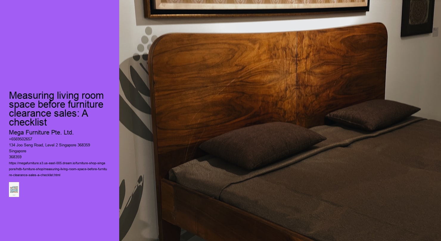 Measuring living room space before furniture clearance sales: A checklist