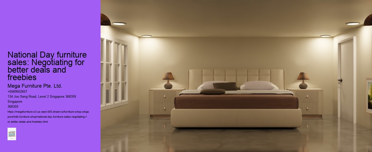 National Day furniture sales: Negotiating for better deals and freebies