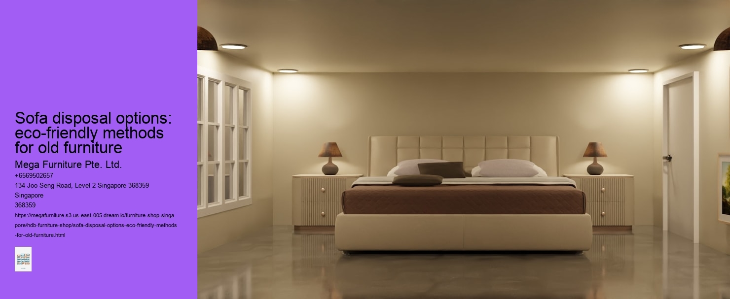 Sofa disposal options: eco-friendly methods for old furniture