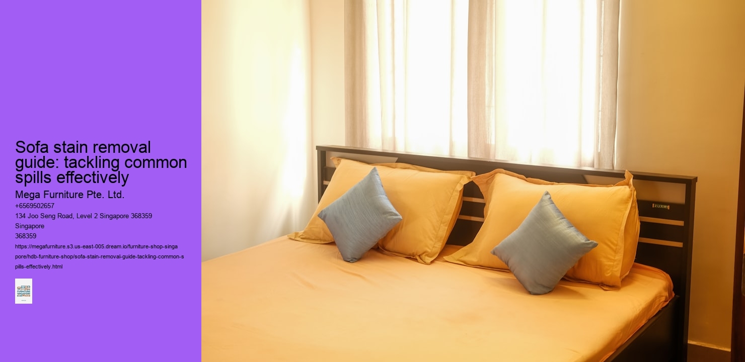 Sofa stain removal guide: tackling common spills effectively