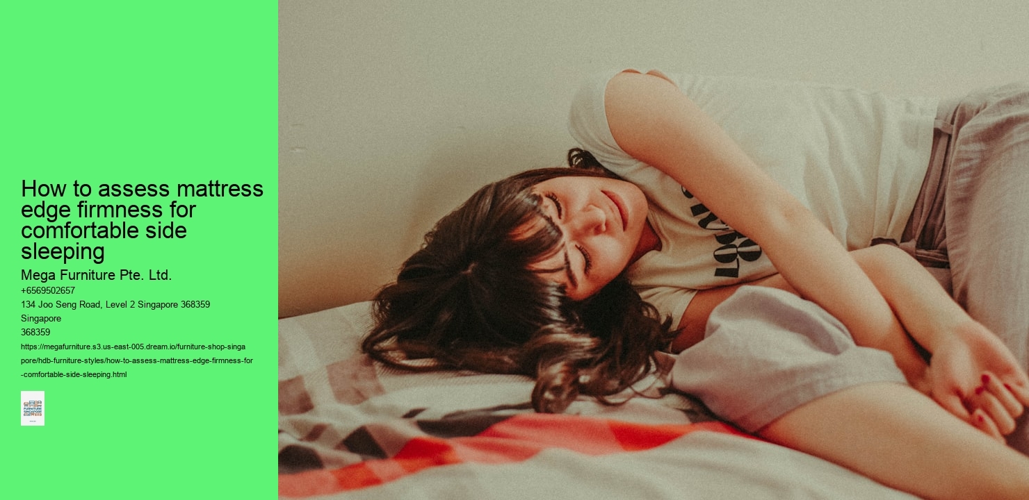How to assess mattress edge firmness for comfortable side sleeping