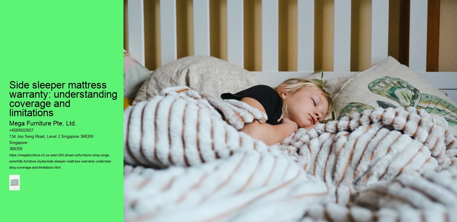 Side sleeper mattress warranty: understanding coverage and limitations