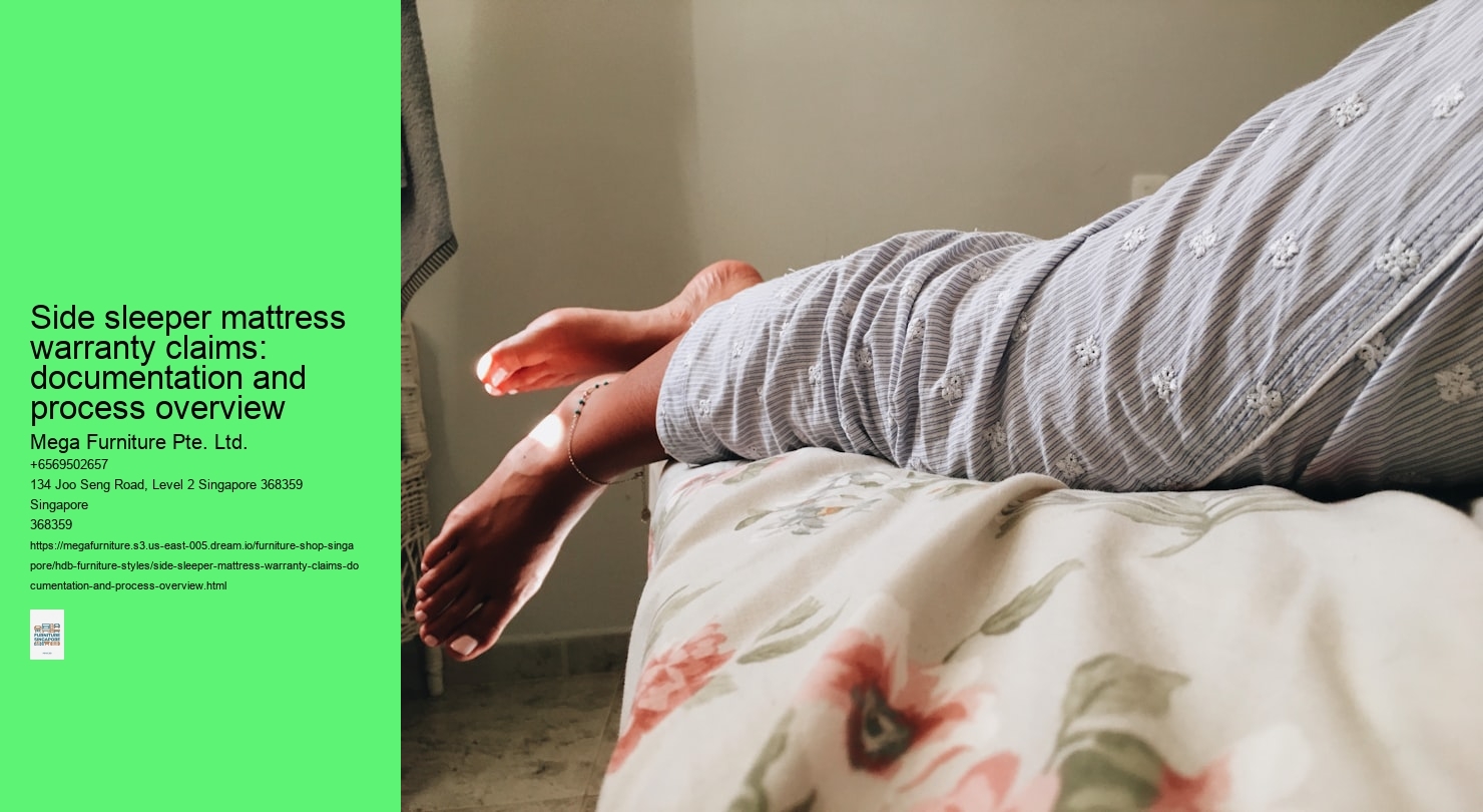 Side sleeper mattress warranty claims: documentation and process overview