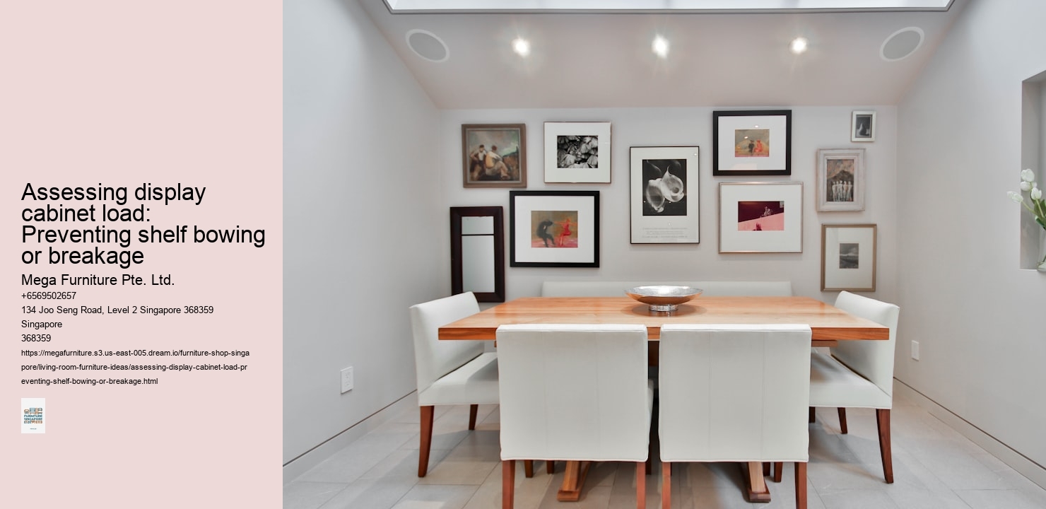 Assessing display cabinet load: Preventing shelf bowing or breakage