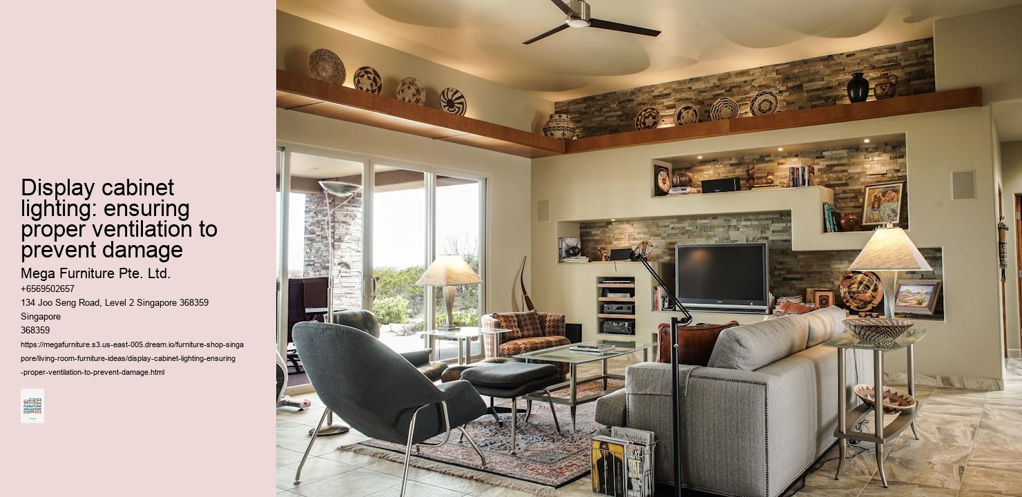 Display cabinet lighting: ensuring proper ventilation to prevent damage