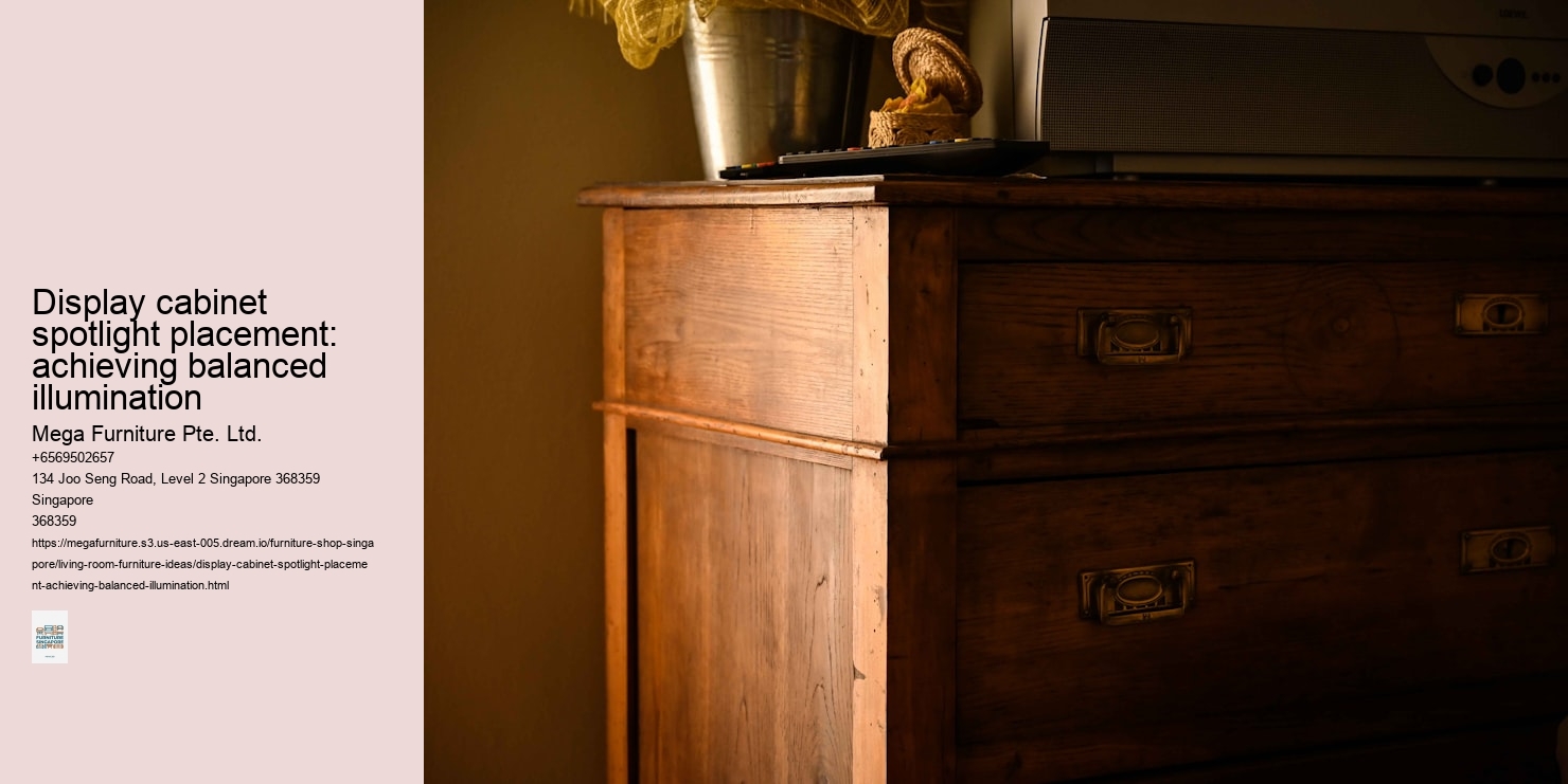 Display cabinet spotlight placement: achieving balanced illumination