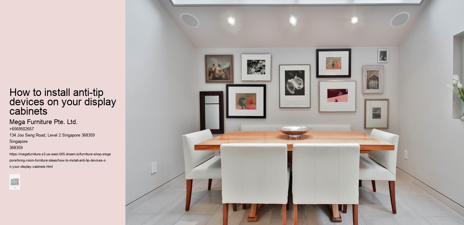 How to install anti-tip devices on your display cabinets