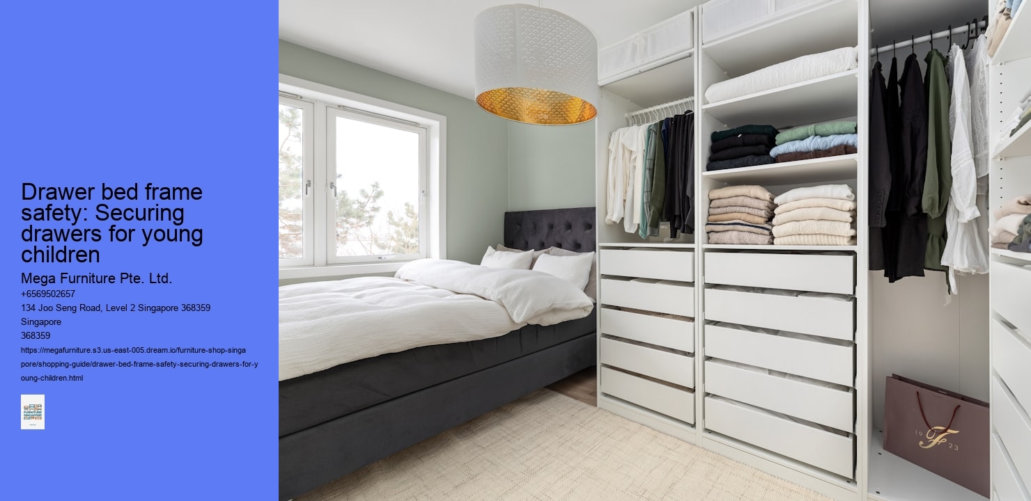 Drawer bed frame safety: Securing drawers for young children
