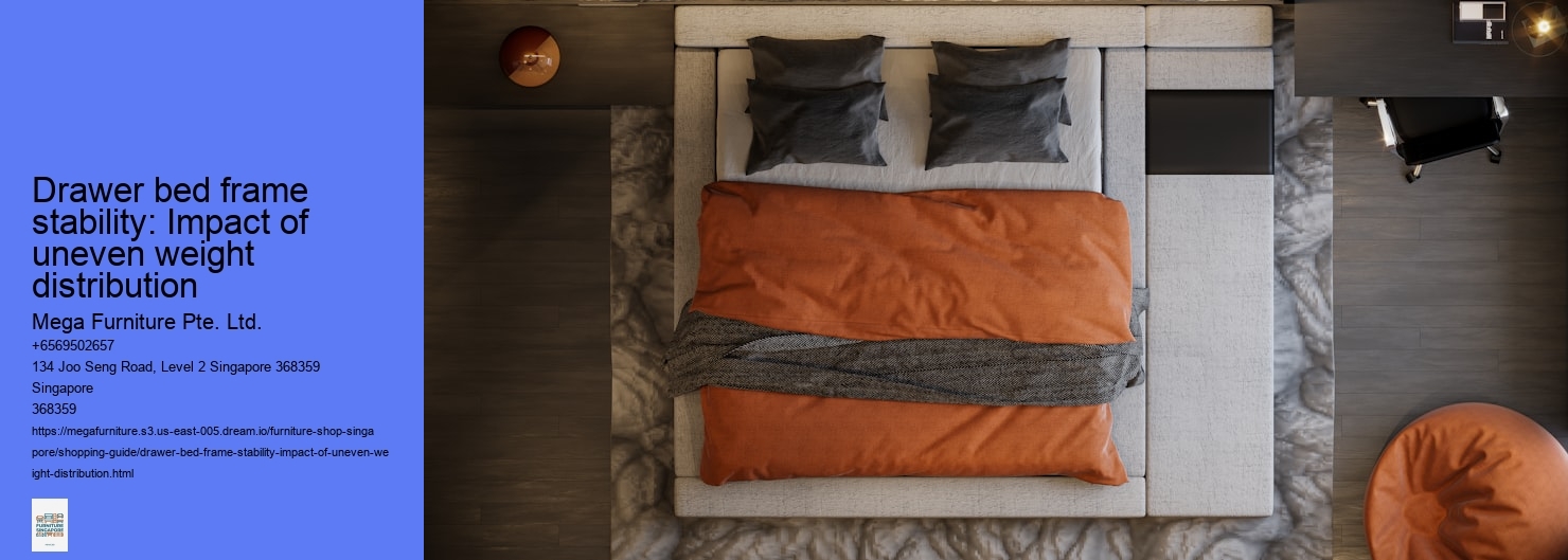 Drawer bed frame stability: Impact of uneven weight distribution
