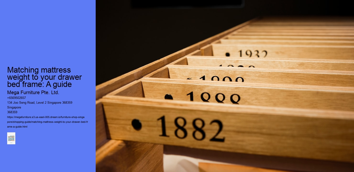 Matching mattress weight to your drawer bed frame: A guide