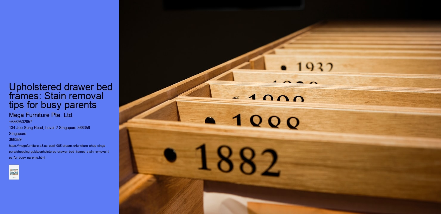 Upholstered drawer bed frames: Stain removal tips for busy parents